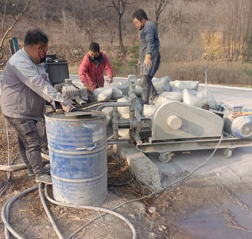 陵水路面下沉注浆